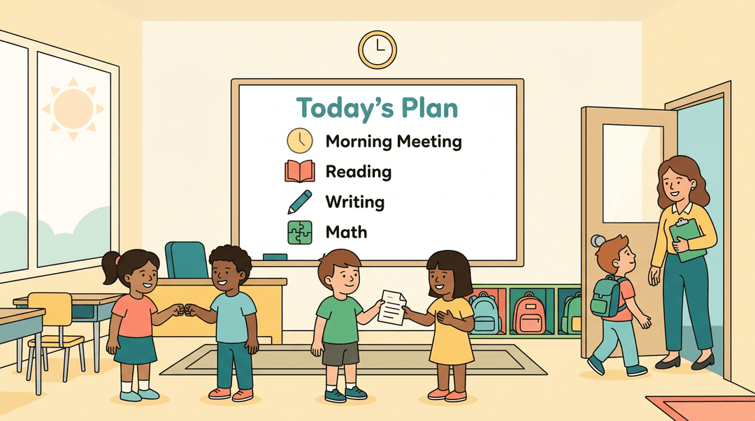 A fourth-grade classroom with a