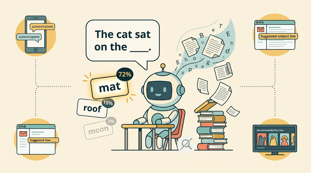 Robot completes sentence by guessing