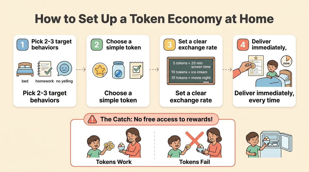 A 4-step modern diagram titled